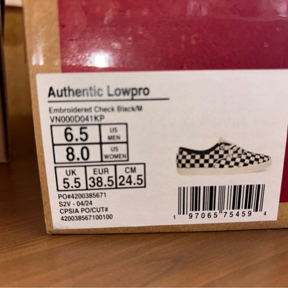 Vans Authentic Low Pro sz 6.5 Men’s 8.0 Women’s - Picture 10 of 10